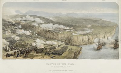 La Batalla del Alma desde la posición francesa el 20 de septiembre de 1854, publicada por William Tegg and Company, 1854 de Andrew Maclane